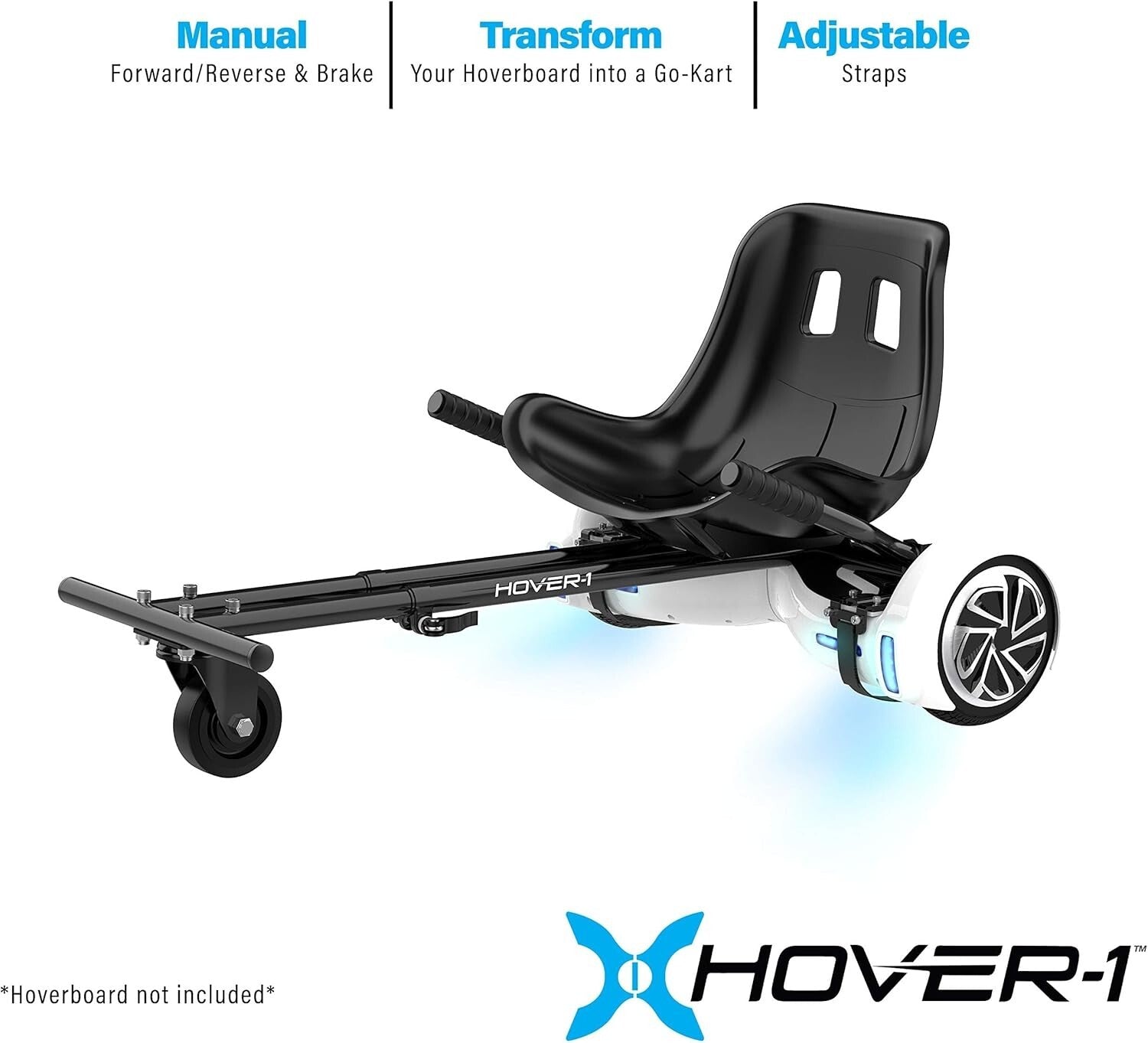 Transform Your Hoverboard with Adjustable Go-Kart Attachment - Fun for All Ages
