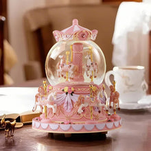 Load image into Gallery viewer, Enchanting Snow Globe Music Box: 'You Are My Sunshine' with Multi-Color Lights