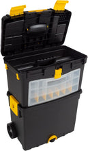Load image into Gallery viewer, Heavy-Duty Portable Tool Chest with Wheels and Removable Top for Easy Access