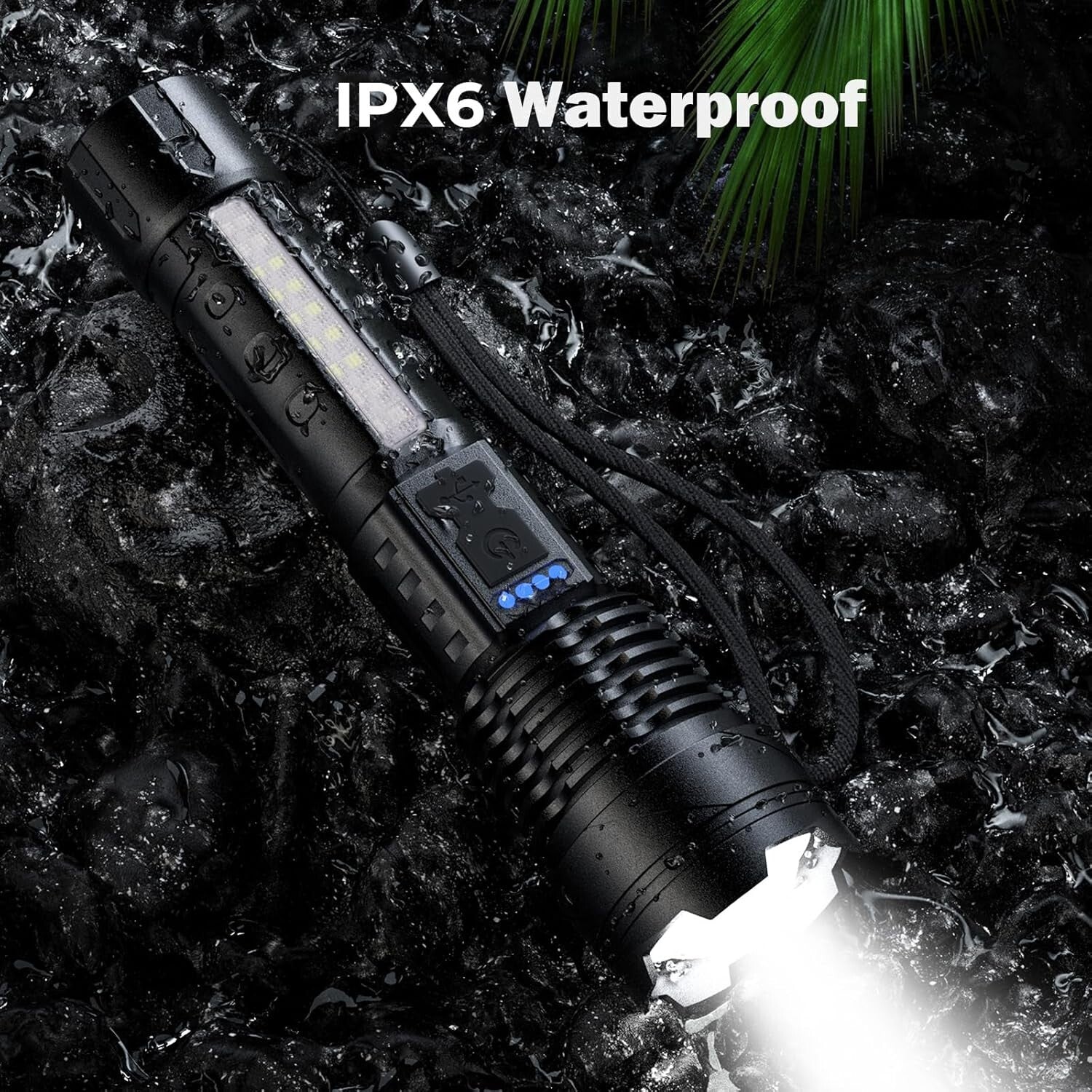 High Performance Rechargeable LED Flashlight Set - Perfect for Camping & Hiking