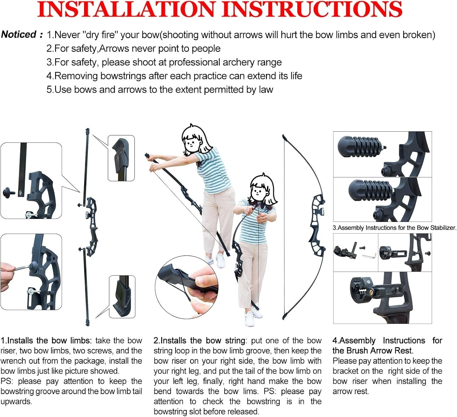 Ergonomic Right-Hand Purple Bow with 6 Arrows - Archery Set for All Skill Levels
