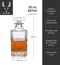 Load image into Gallery viewer, Octagonal Crystal Liquor Decanter - 30 oz for Stylish Entertaining &amp; Gifting