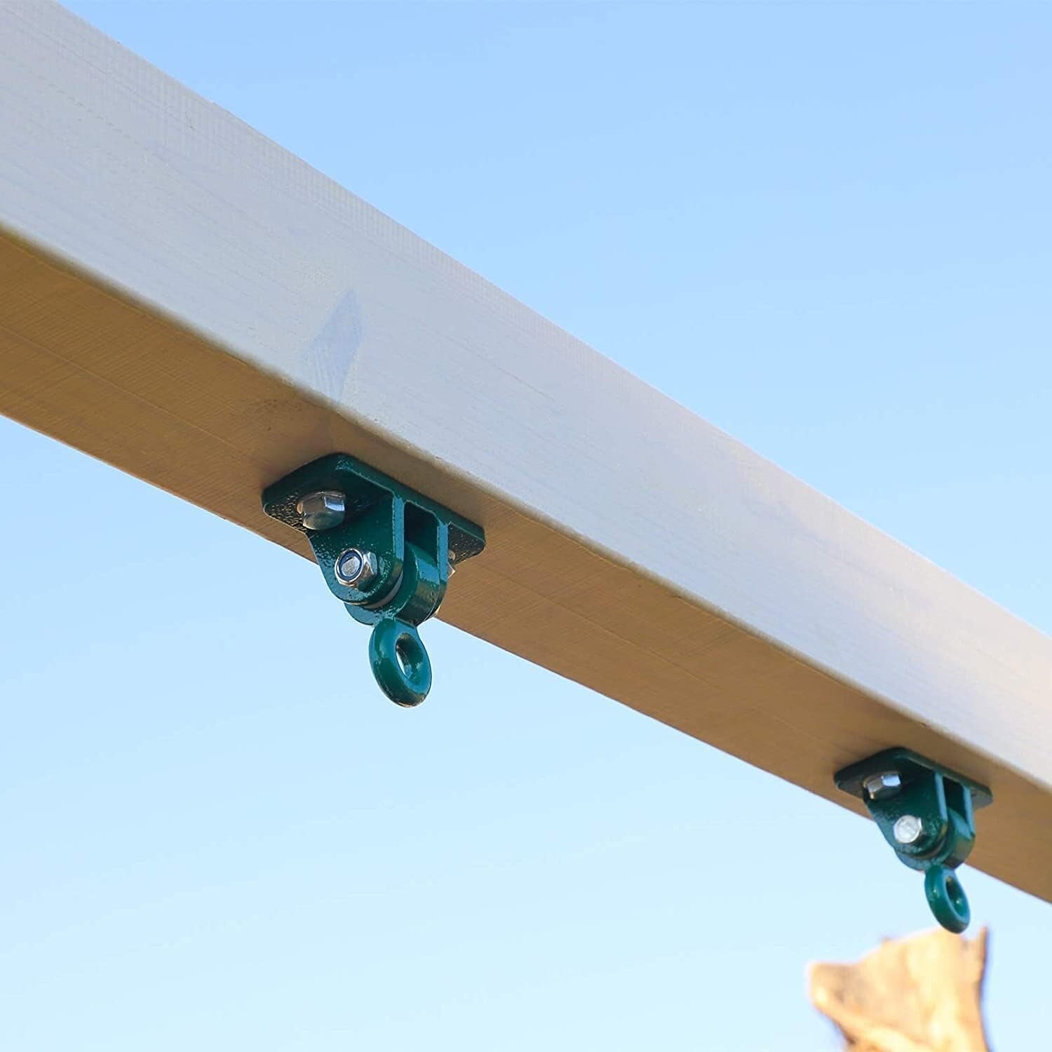 High-Capacity Swing Hanger Set - 4 Green Hangers with Installation Accessories