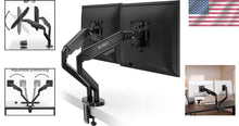 Load image into Gallery viewer, Alloy Steel Dual Monitor Mount with 360° Flexibility - Fits 14" to 35" Displays