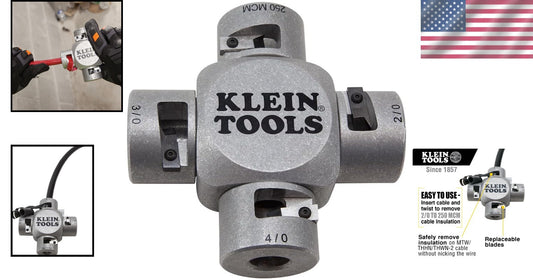 Versatile Large Cable Stripper for Professionals, 250 MCM - 2/0 Insulation Tool