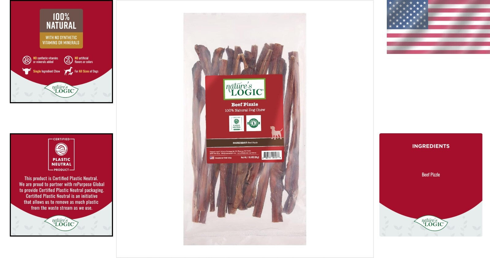 All-Natural 12-Inch Beef Pizzle for Healthy Chewing - For All Breeds