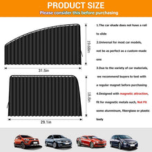 Load image into Gallery viewer, Extendable Magnetic Sun Shade for Cars - 4 PCS Privacy Covers for SUVs &amp; Trucks