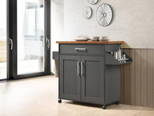 Load image into Gallery viewer, Traditional Kitchen Island on Wheels with Spice Rack &amp; Spacious Drawer - 46.65"