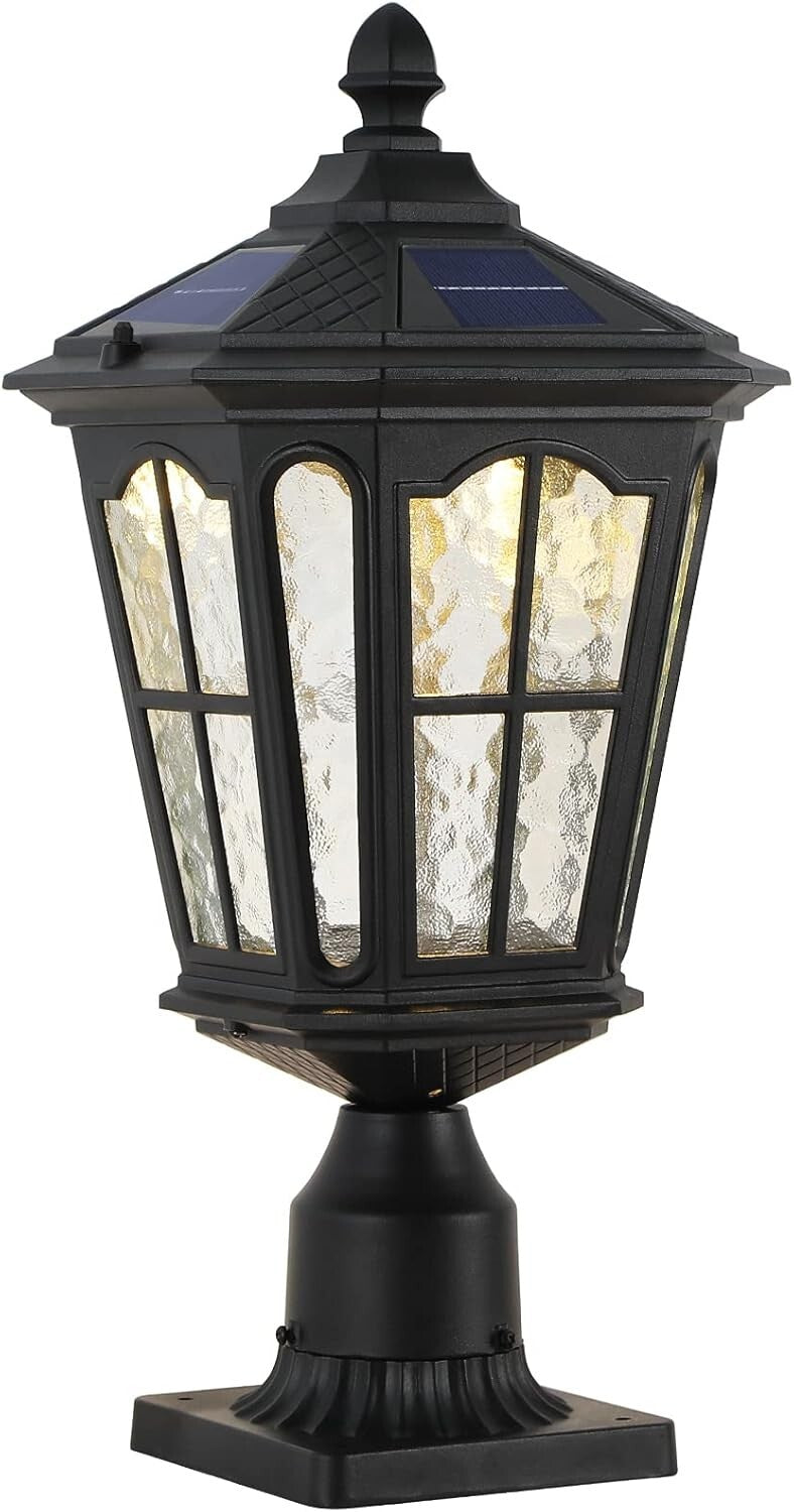 Versatile 20.5'' Solar LED Post Light with Classic Design for Outdoor Spaces