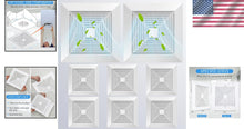 Load image into Gallery viewer, Durable 8-Pc Bathroom Exhaust Fan Covers - Stylish 12x12'' Grille Replacement