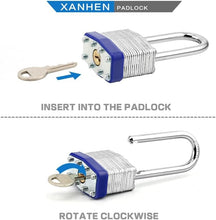 Load image into Gallery viewer, Durable Laminated Steel Padlocks 48 Pack - Perfect for Security &amp; Convenience