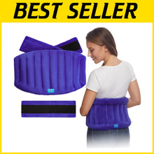 Load image into Gallery viewer, Luxurious Moist Heat Therapy Wrap for Back, Waist, &amp; Stomach - 54" Adjustable