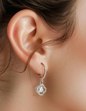 Load image into Gallery viewer, Luxurious 925 Silver Moissanite Dangle Earrings – Birthday and Valentine’s Gift