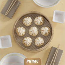 Load image into Gallery viewer, Lightweight 10-Inch Bamboo Steamer with Ceramic Dish for Flavorful Cooking