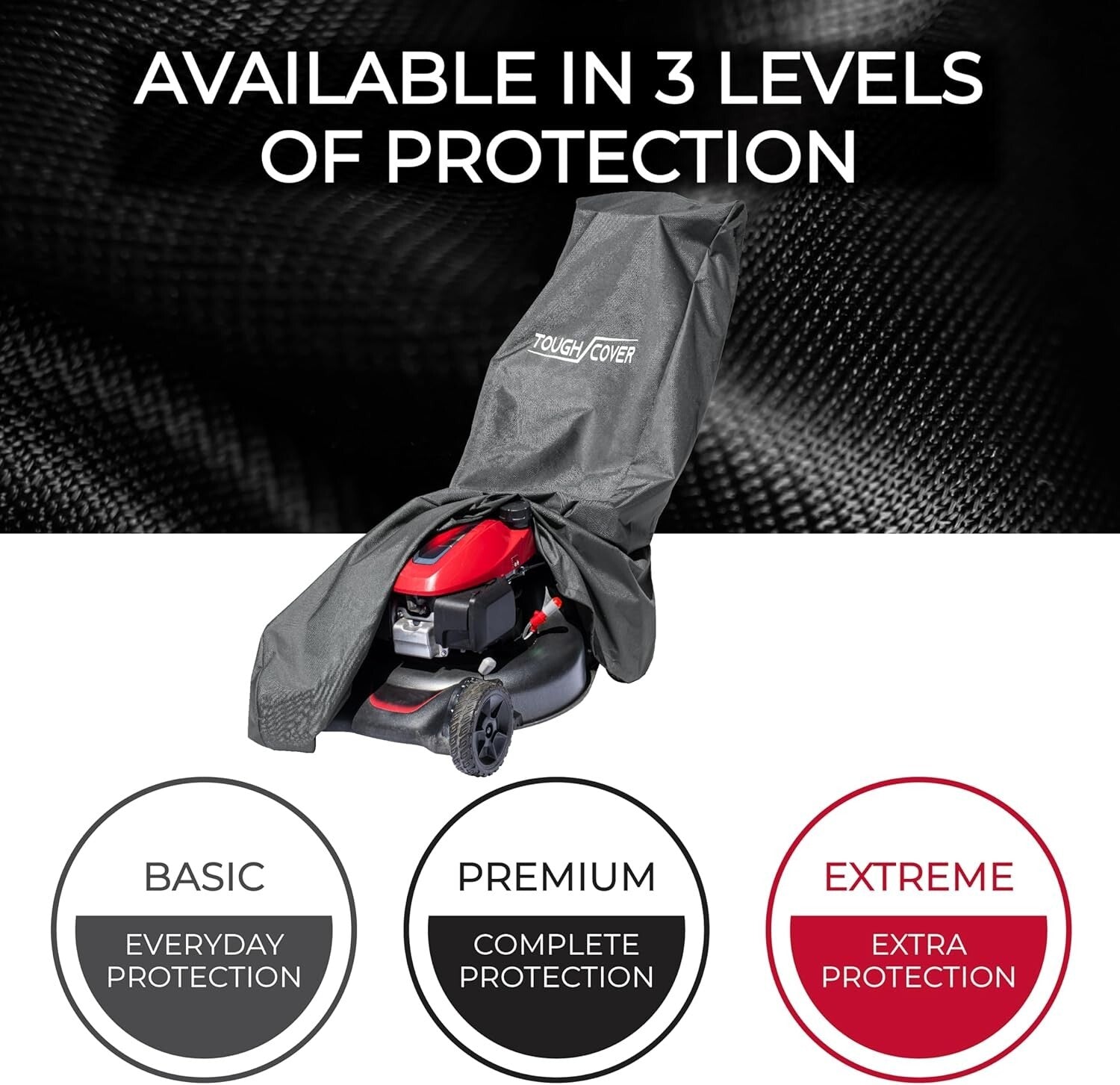 Versatile 600D Lawn Mower Cover - Waterproof Protection for Push & Riding Mowers