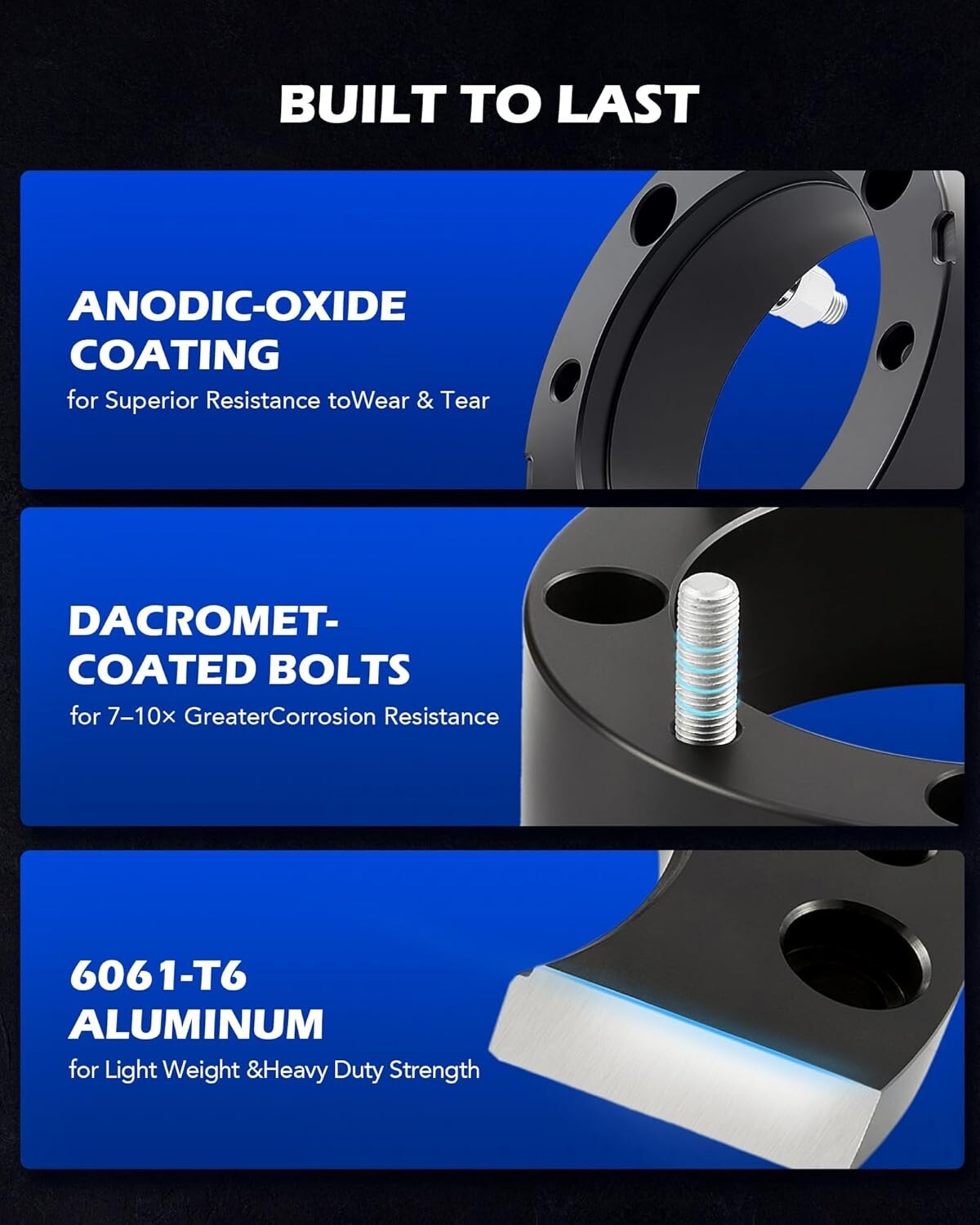 Corrosion-Resistant 2-Inch Wheel Spacers for Polaris RZR & Ranger - 4-Piece Set