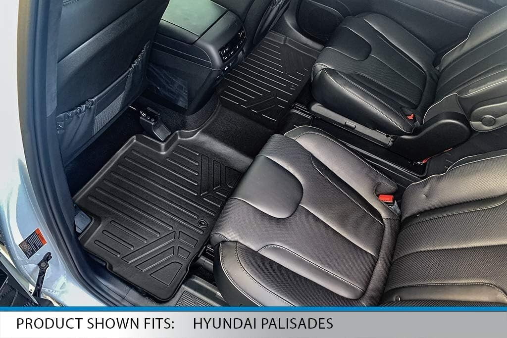 Durable 2-Row Floor Liners for 2020-2025 Hyundai Palisade - Easy to Clean