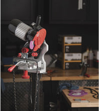 Load image into Gallery viewer, Efficient 120-Volt Bench Grinder &amp; Chainsaw Chain Sharpener with Grinding Discs