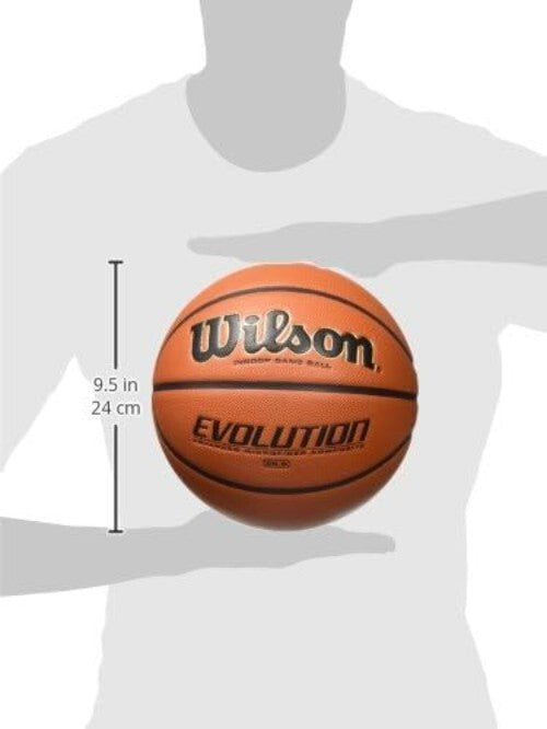 Evolution Indoor Basketball - Size 6, Exceptional Grip & Control - NFHS Approved