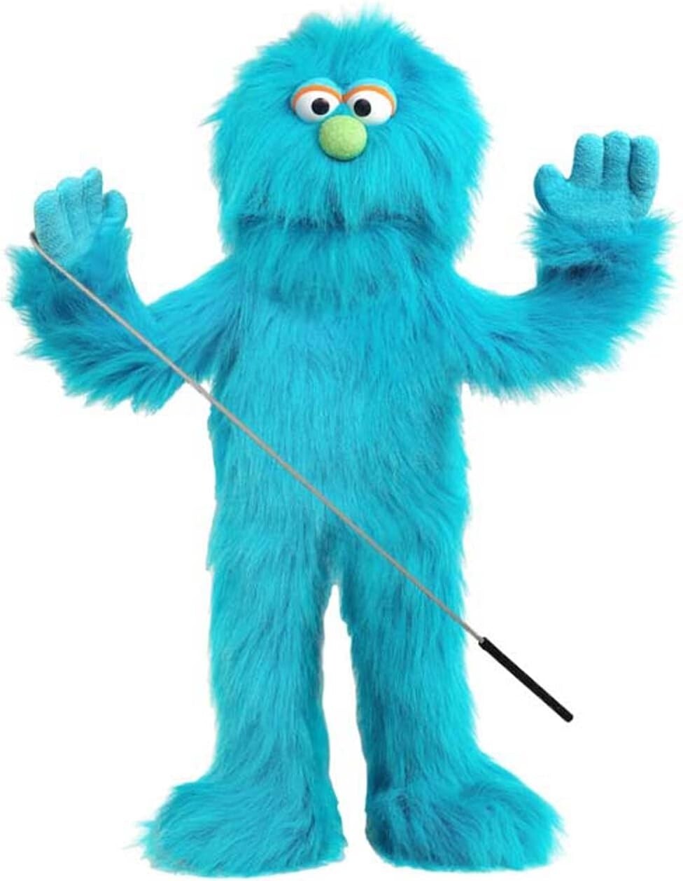 Professional-Grade 30-Inch Blue Monster Puppet - Ventriloquist Fun for Kids