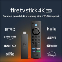 Load image into Gallery viewer, Fire TV Stick 4K Max: Powerful, Wi-Fi 6 Streaming &amp; Alexa Voice Control Remote