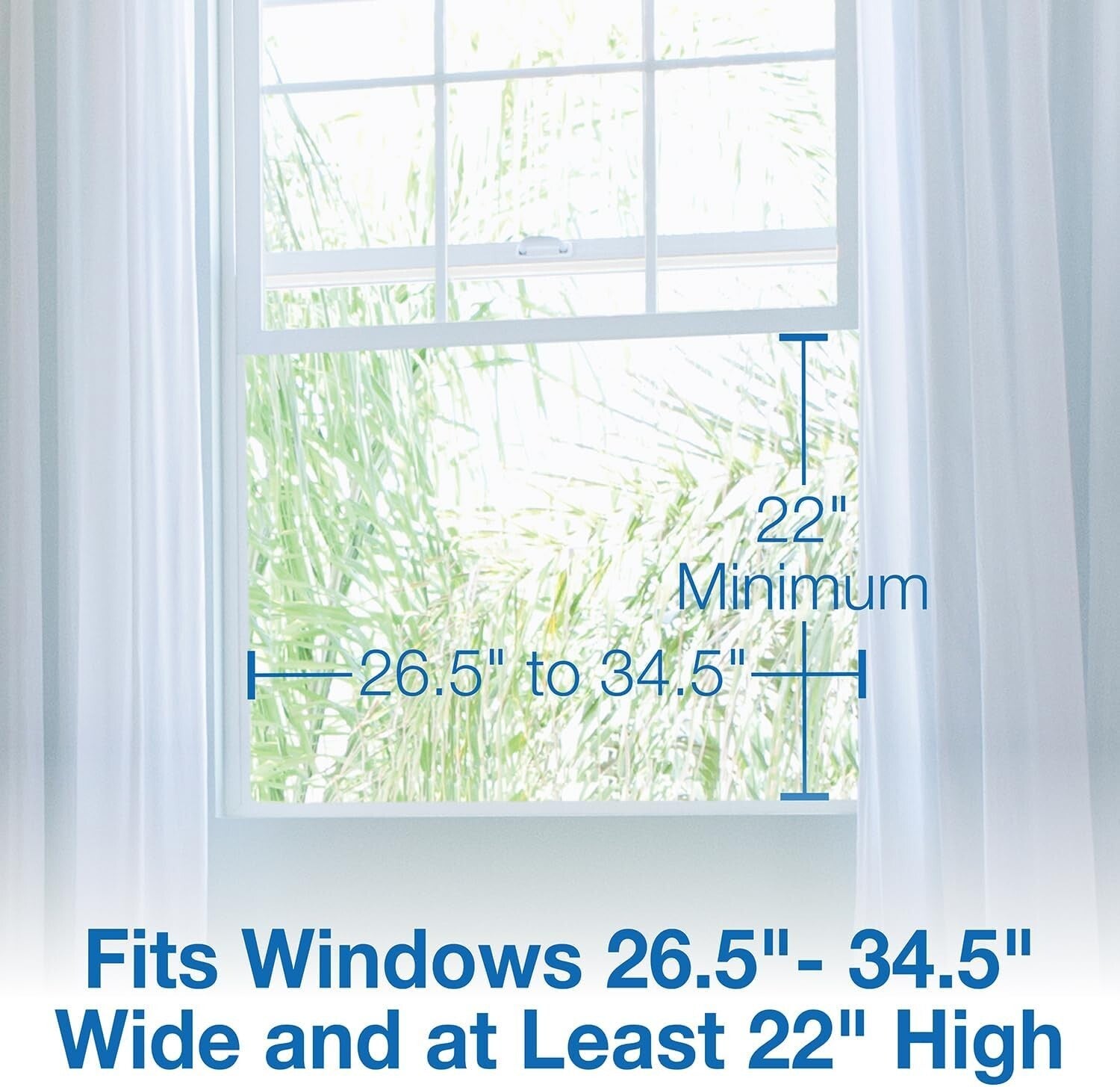 16-Inch White Window Fan - Efficient Air Circulation with 3 Speeds