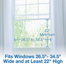 Load image into Gallery viewer, 16-Inch White Window Fan - Efficient Air Circulation with 3 Speeds