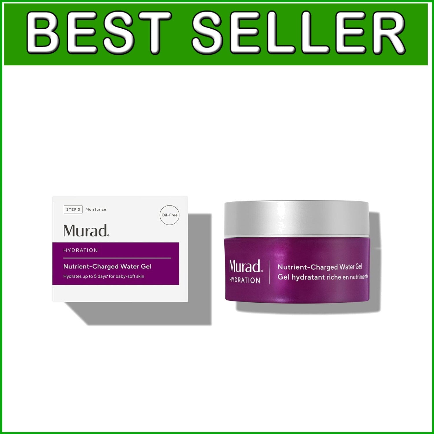 1.7oz Nutrient-Charged Water Gel for Ultimate Skin Hydration - Travel Friendly