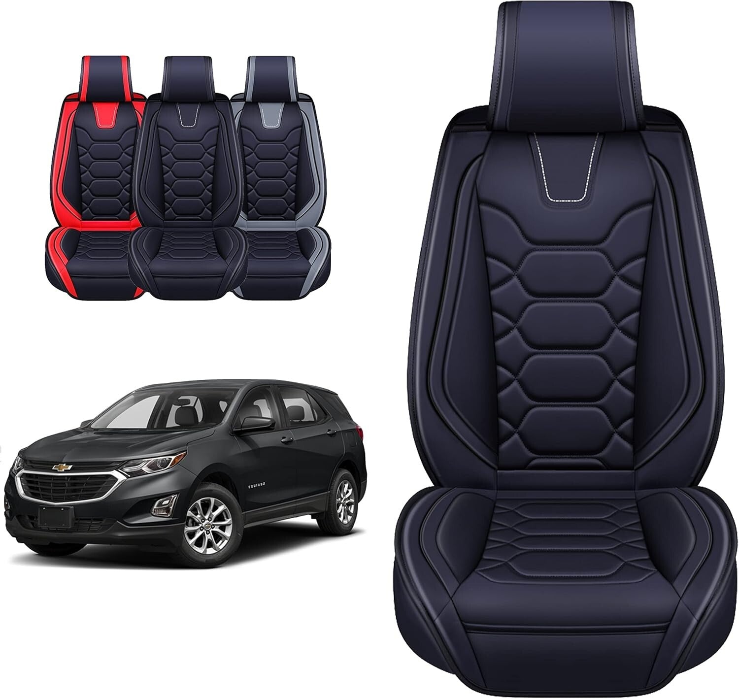 Custom Fit Waterproof Faux Leather Seat Covers for Chevy Equinox 2010-2025