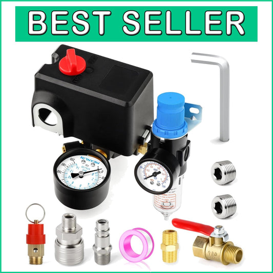 Durable Air Compressor Pressure Switch 120-155 PSI with Replacement Components