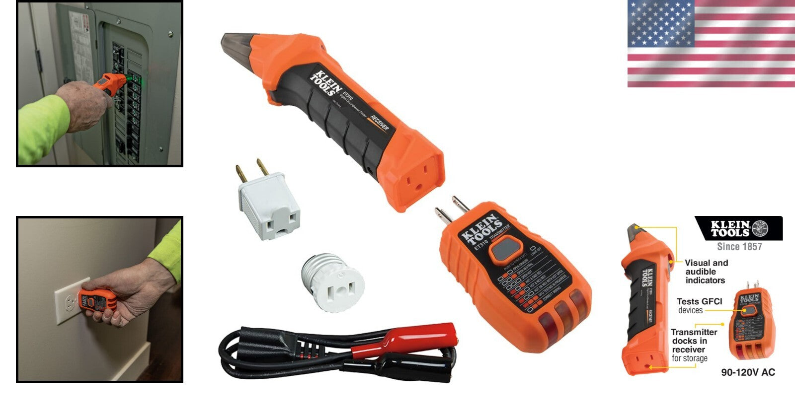 Digital Circuit Breaker Finder and GFCI Tester Kit - 2-Piece Essential Tool Set