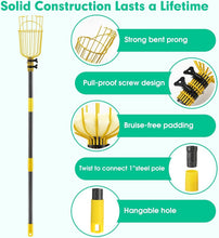 Load image into Gallery viewer, Heavy Duty 8FT Fruit Picker Pole with 5.5" Basket - Ideal for Home Gardens
