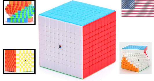 Professional 9x9 Twisty Magic Cube - Environmental ABS & Adjustable Feel