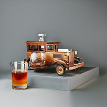 Load image into Gallery viewer, Large Car-Themed Whiskey Decanter Set with Metal Spigot - Perfect for Collectors