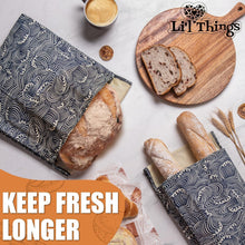 Load image into Gallery viewer, Sustainable Beeswax Bread Storage Bags - Extend Freshness, Reduce Plastic Waste