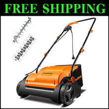 Load image into Gallery viewer, Powerful 13-Inch Corded Electric Scarifier &amp; Dethatcher - Compact and Efficient