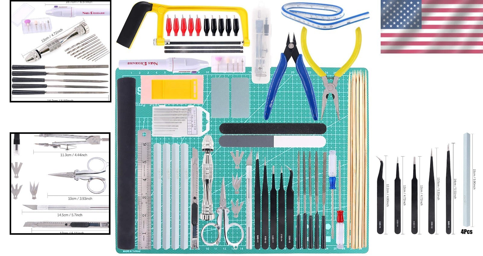 Complete 87PC Modeler Tool Set for Gundam & Plastic Models – Easy Storage