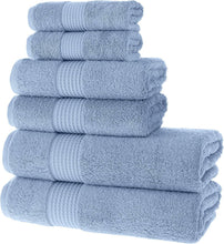 Load image into Gallery viewer, Plush and Absorbent Bath Towel Set - 2 Bath Towels, 2 Hand Towels, 2 Washcloths