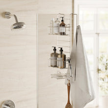 Load image into Gallery viewer, Adjustable Shower Caddy Organizer in Durable Stainless Steel - Fits Most Doors