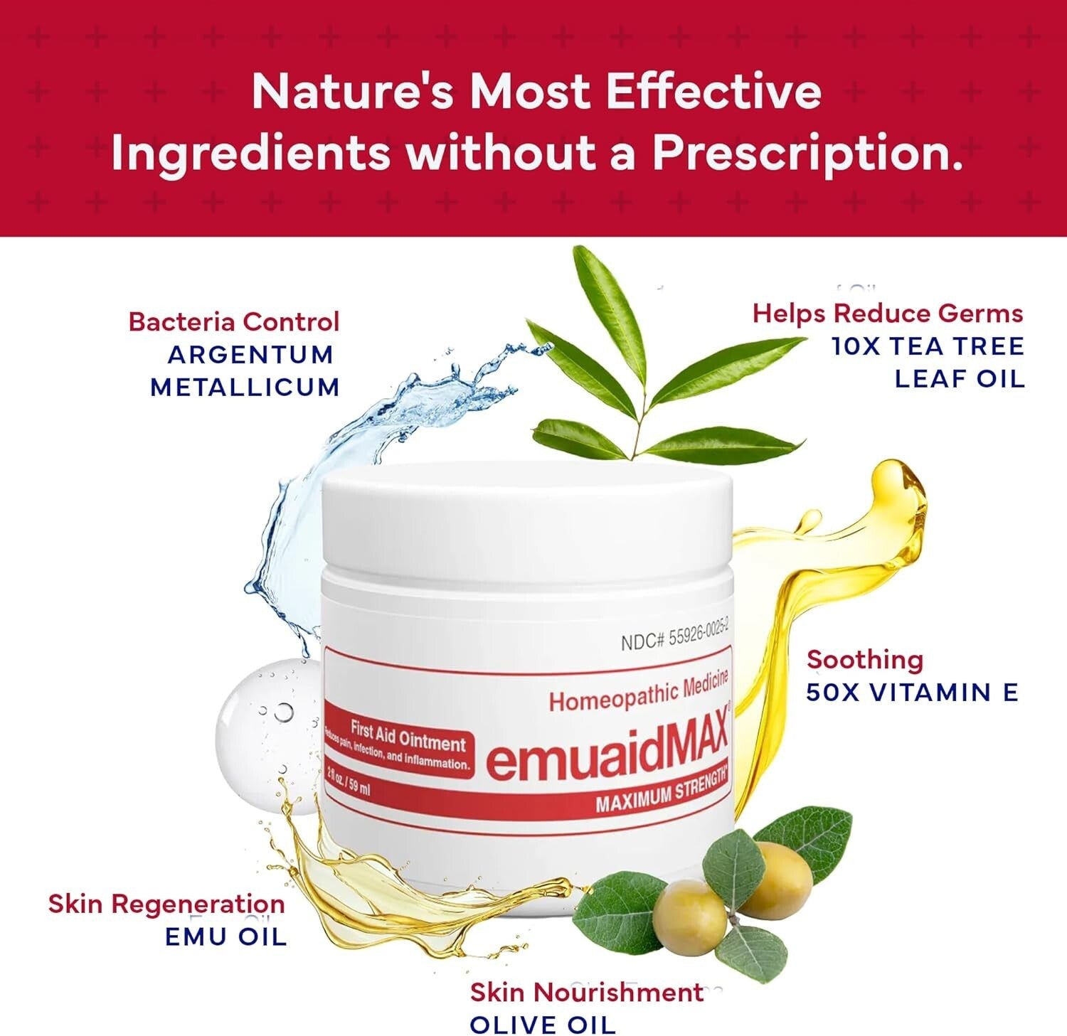 Maximum Strength 16oz Eczema Ointment for Instant Relief from Skin Irritations