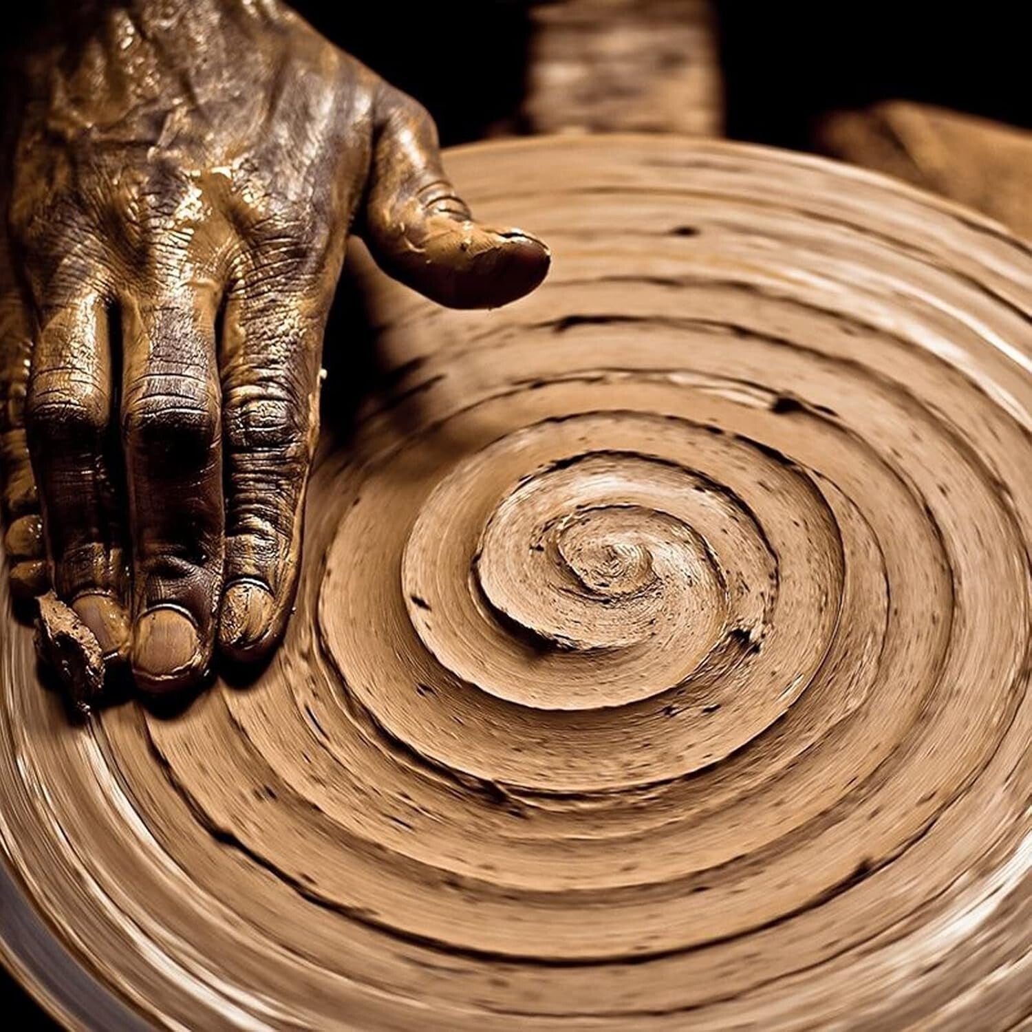 12-Inch Heavy-Duty Pottery Wheel with Non-Slip Base for Artistic Precision