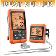 Load image into Gallery viewer, Precision Wireless Meat Thermometer with Dual Probes for Outdoor Cooking &amp; BBQ