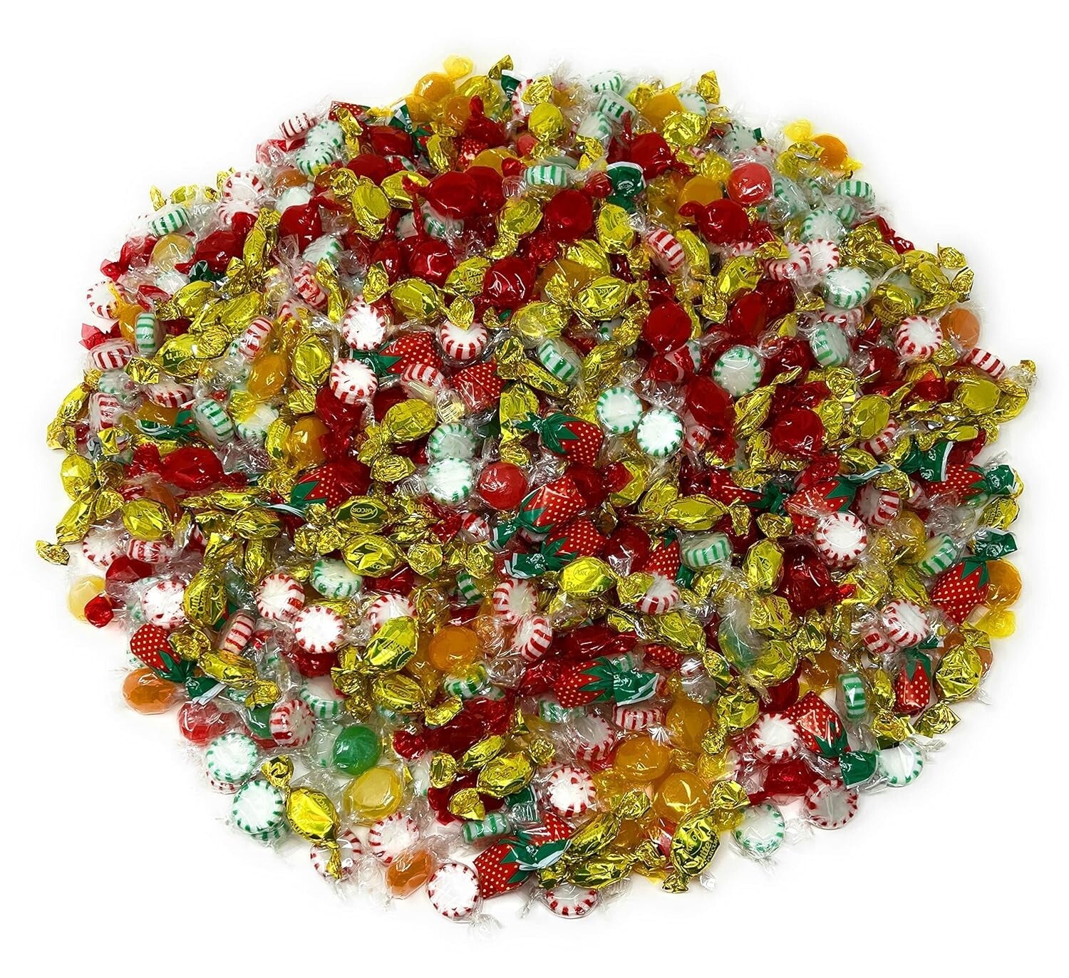 Flavorful Hard Candy Mix - 10 lbs Melting Hearts: Peppermint, Cinnamon & Fruits