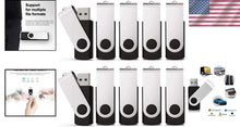 Load image into Gallery viewer, Portable 128GB USB 3.0 Flash Drive Set with LED - Capless Design for Travel