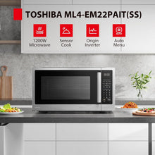 Load image into Gallery viewer, Versatile 1200W Stainless Steel Microwave with 16.5 Inch Turntable &amp; Child Lock