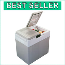 Load image into Gallery viewer, 33 qt Electric Cooler/Warm with Split Lid Design – Ideal for Picnics &amp; Camping
