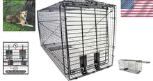 Load image into Gallery viewer, Durable 50 Inch Black Animal Trap - Capture Groundhogs, Coyotes Safely