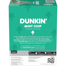 Load image into Gallery viewer, Refreshing Dunkin’ Mint Chip Coffee Pods: 10ct K-Cup Pack of 6 for Home Brewing