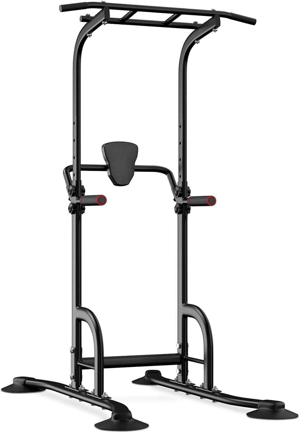 Durable Power Tower Fitness Equipment - Adjustable Height, Non-Slip Grip