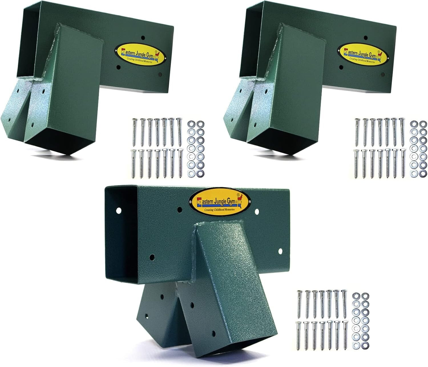 DIY Swing Set Bracket Kit with Steel A-Frame Brackets for Hassle-Free Assembly